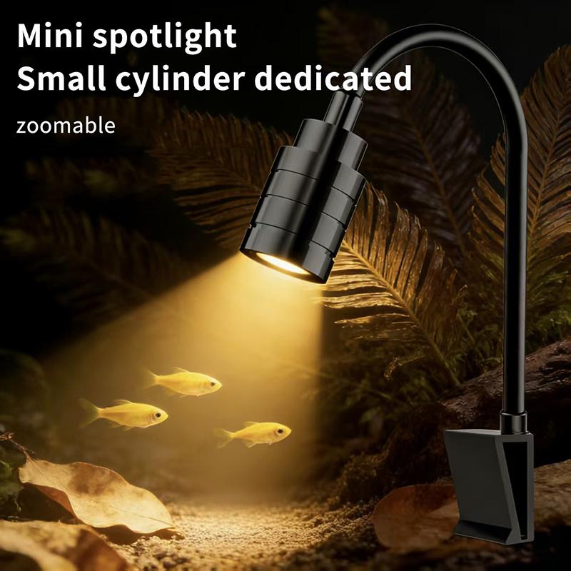 Aquarium Plant Light - 3W South American Aquarium Spotlight 3‑Color