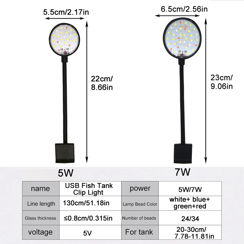 USB Aquarium LED Lamp Fish Tan - Aquarium Plant Light review and price
