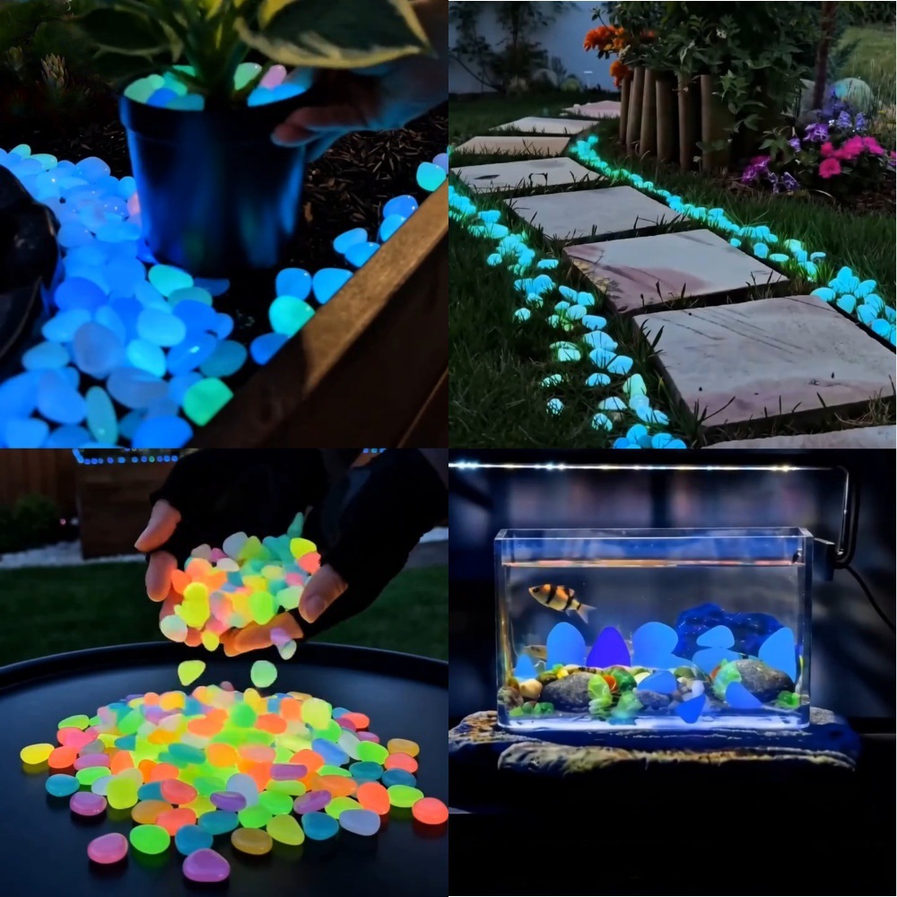 Colorful Glow In The Dark Lumi - Plant Aquarium Pot review and price