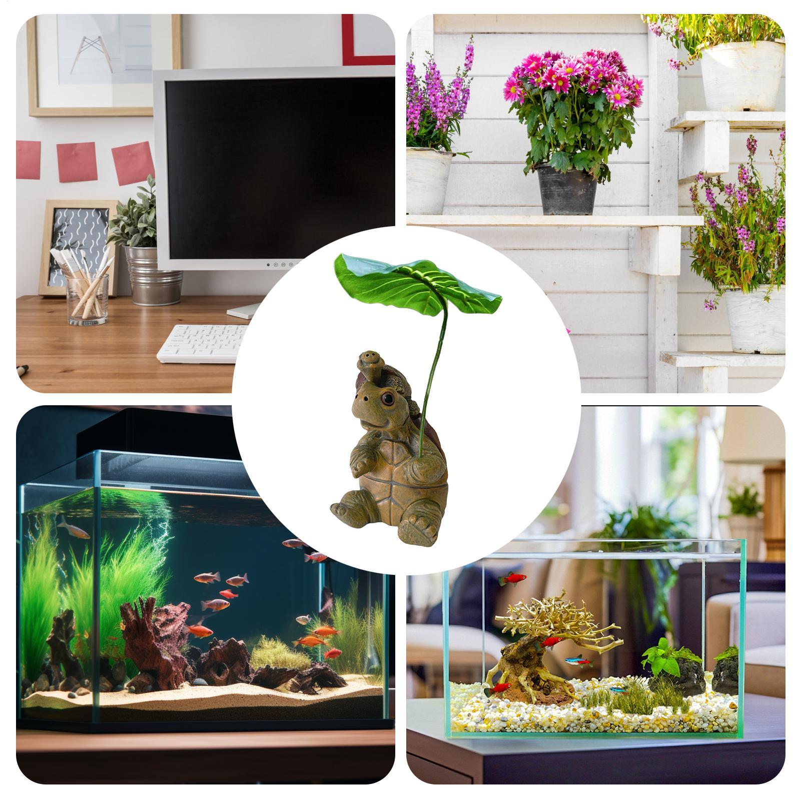 Turtle Figurine Fish Tank Deco - Plant Aquarium Pot review and price